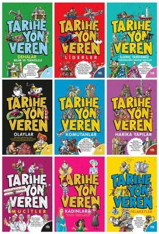 Çocuklar İçin Tarihe Yön Verenler Seti - 9 Kitap Takım | Halk Kitabevi