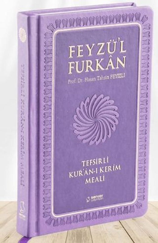 Feyzü'l Furkan Tefsirli Kur'an-ı Kerim Meali (Büyük Boy - Tefsirli Meal - Ciltli) LİLA