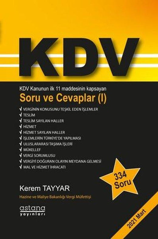 KDV Soru ve Cevaplar - 1 | Astana Yayınları (İnce Kapak)
