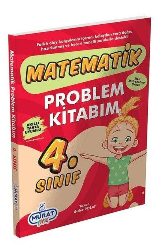 2022 4.Sınıf Matematik Problemler Kitabım | Murat Yayınları (İnce Kapak)