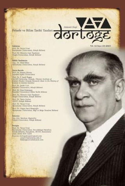 Dörtöğe Felsefe ve Bilim Tarihi Yazıları Hakemli Dergi Yıl: 12 Sayı 24 | Dörtöğe Dergisi (Ciltsiz)