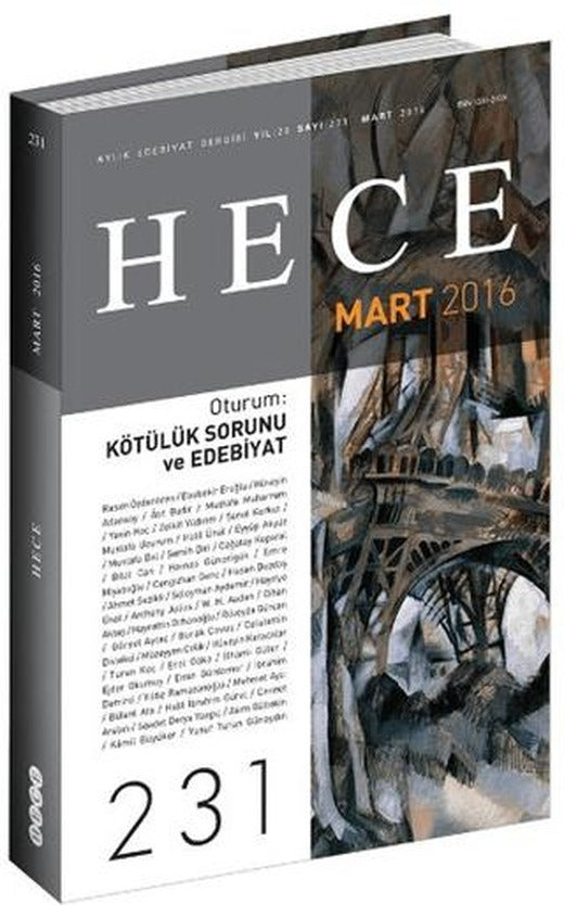 Hece Aylık Edebiyat Dergisi Sayı: 231 - Mart 2016 | Hece Dergisi (Ciltsiz)