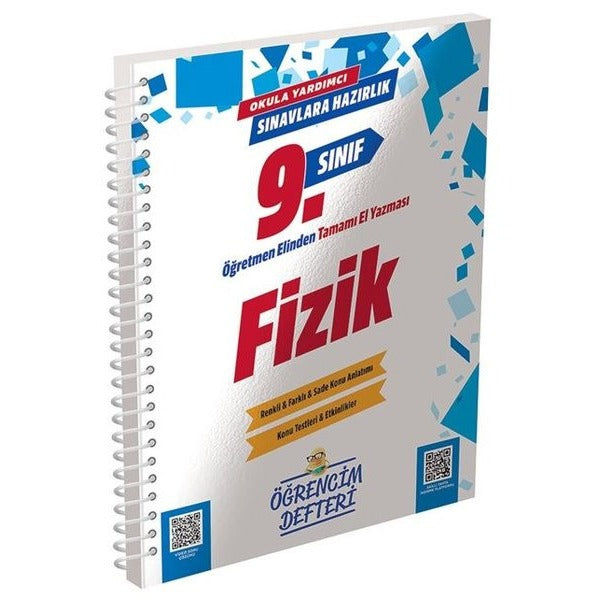 9. Sınıf Fizik Öğrencim Defteri | Murat Yayınları (İnce Kapak)