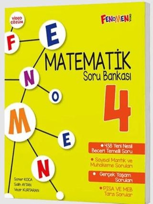 4. Sınıf Matematik Fenomen Soru Bankası | Fenomen Çocuk (Ciltsiz)