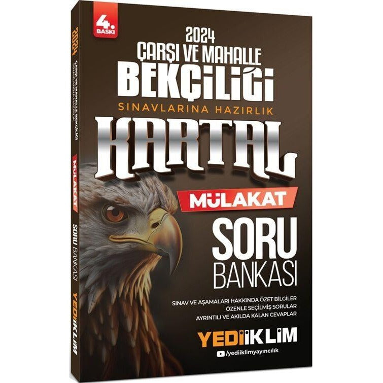 2024 Çarşı ve Mahalle Bekçiliği Sınavlarına Hazırlık Kartal Mülakat Soru Bankası | Yediiklim Yayınları (Ciltsiz)