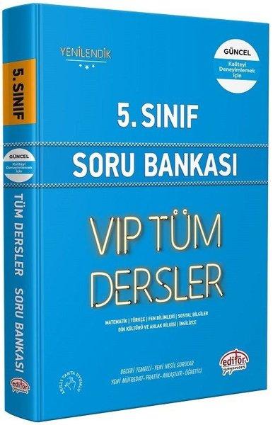 5.Sınıf VIP Tüm Dersler Soru Bankası - Mavi Kitap | Editör (İnce Kapak)  - Resim 1