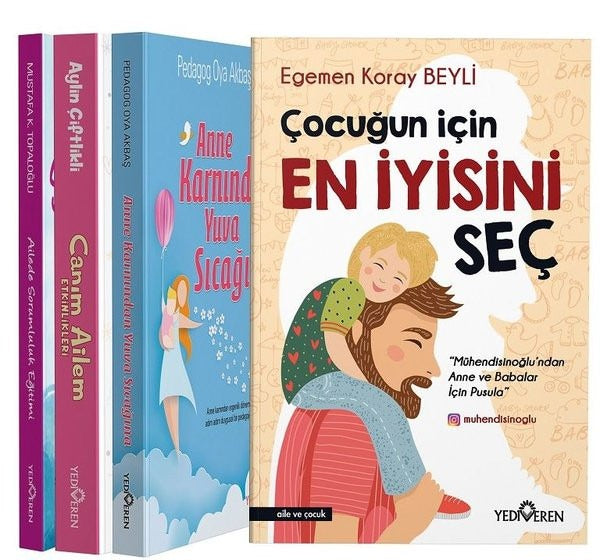 Çocuk Eğitim Seti - 4 Kitap Takım | Yediveren Yayınları
