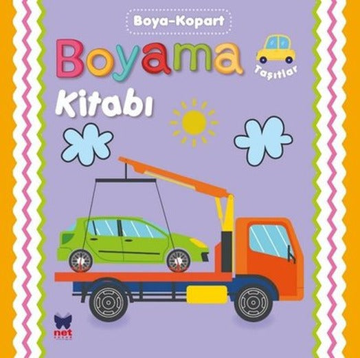 Boyama Kitabı Boya - Kopart - Taşıtlar | Net Çocuk Yayınları