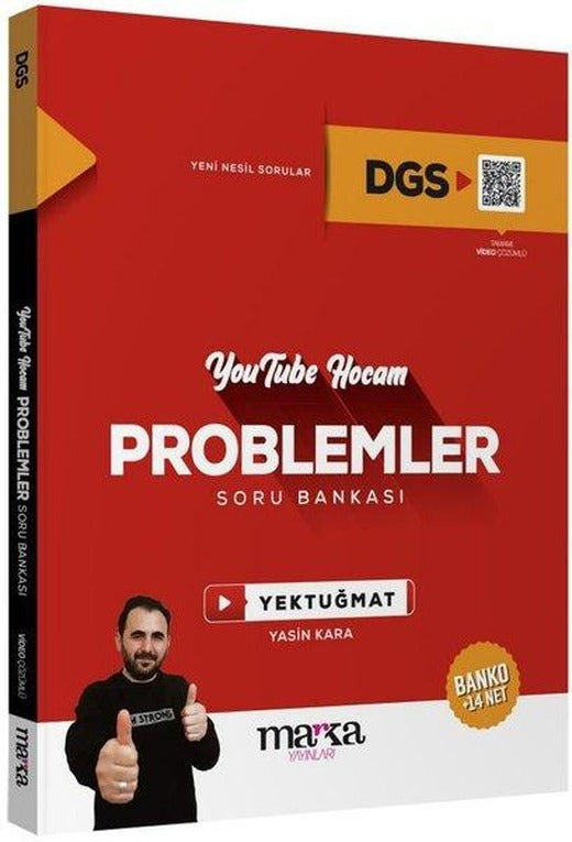 2025 DGS Youtube Hocam Problemler Soru Bankası | Marka Yayınları (İnce Kapak)