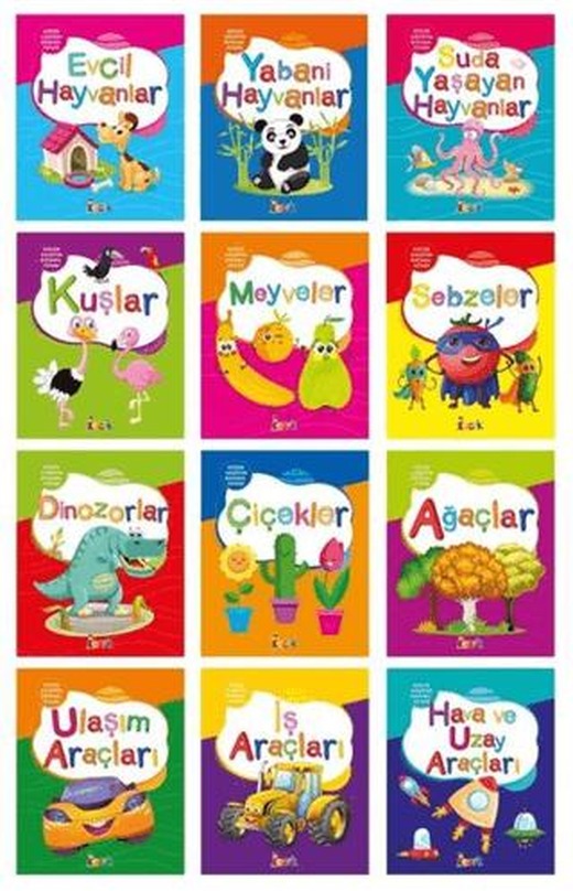 Küçük Kaşifin Boyama Kitabı (12 Kitap Takım)