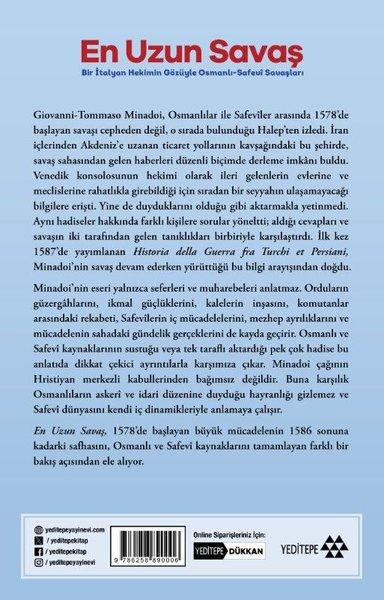 En Uzun Savaş: Bir İtalyan Hekimin Gözüyle Osmanlı - Safevi Savaşları | Yeditepe Yayınevi (İnce Kapak)  - Resim 2