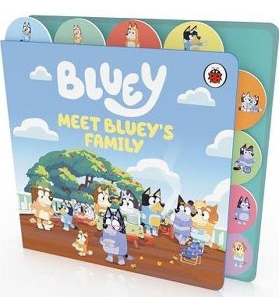Bluey: Meet Bluey's Family: Tabbed Board Book | Penguin Random House Children's UK (Ciltli)  - Resim 1
