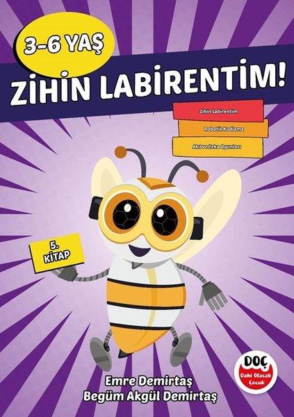 Zihin Labirentim! 3 - 6 yaş 5. Kitap | Dahi Olacak Çocuk Yayınları (İnce Kapak)  - Resim 1