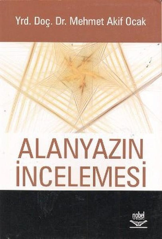Alanyazın İncelemesi | Nobel Akademik Yayıncılık (İnce Kapak)