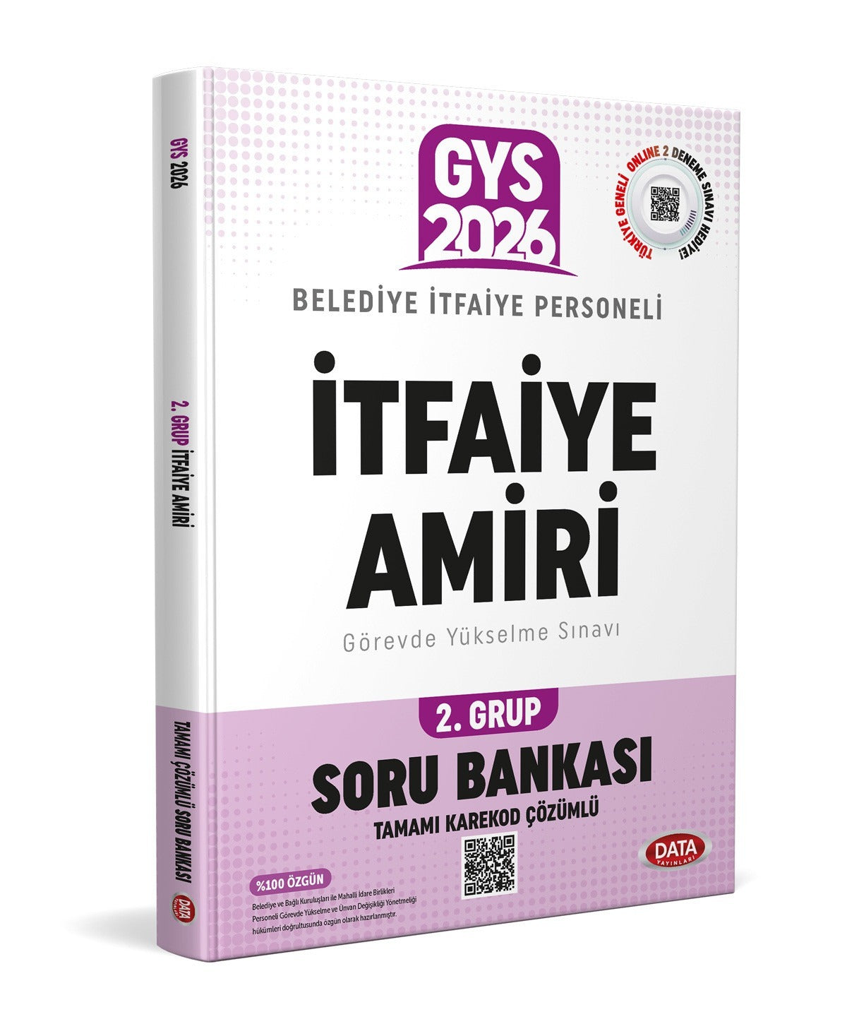 Belediye İtfaiye Personeli İtfaiye Amiri 2. Grup GYS Soru Bankası (Tamamı Karekod Çözümlü) | Data Yayınları (Ciltsiz)