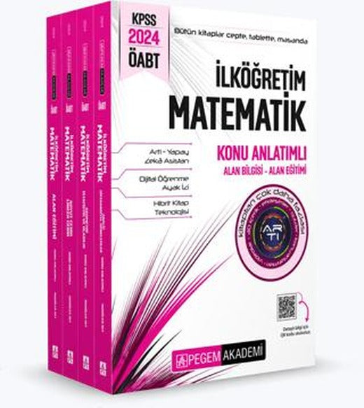 2024 KPSS ÖABT İlköğretim Matematik Konu Anlatımlı (4 Kitap)
