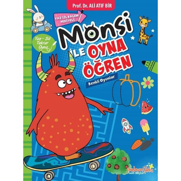 Monsi İle Oyna Öğren - Renkli Oyunlar | Parlayan Yıldız (İnce Kapak)