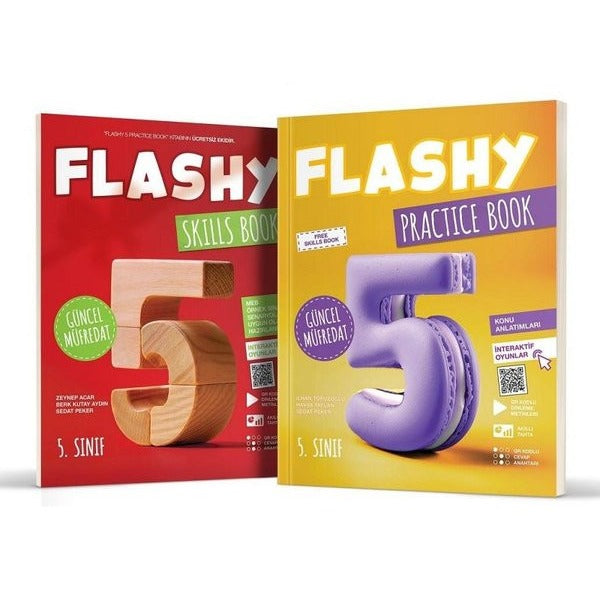 Flashy 5. Sınıf Practice Book + Skills Book | Hız Yayınları (İnce Kapak)