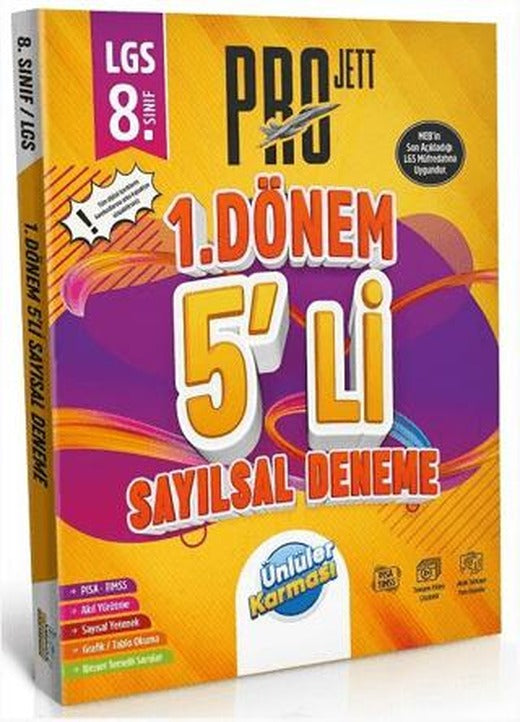 8. Sınıf LGS Sayısal 1. Dönem Pro JETT 5 li Deneme