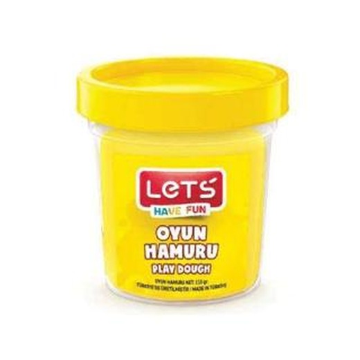 Lets Tek Renk Oyun Hamuru 115Gr Neon Sarı | Lets