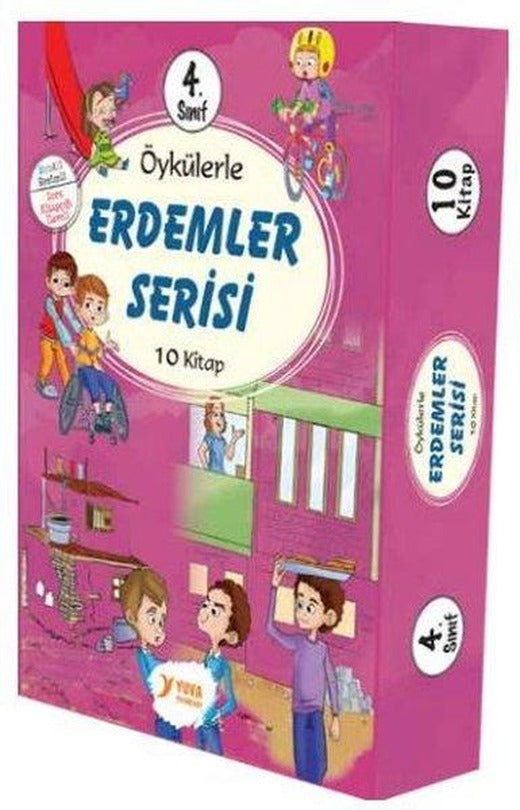 4. Sınıf Öykülerle Erdemler Serisi Seti - 10 Kitap Takım | Yuva (İnce Kapak)