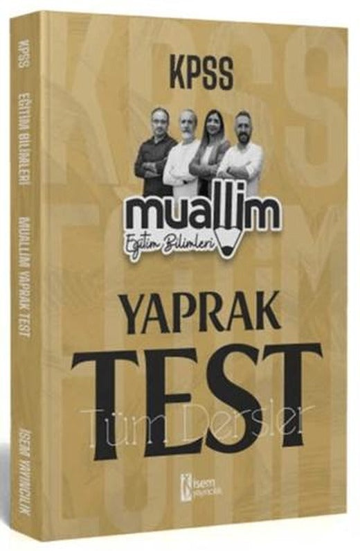 2024 KPSS Eğitim Bilimleri Muallim Tüm Dersler Yaprak Test | İSEM Yayıncılık (Ciltsiz)