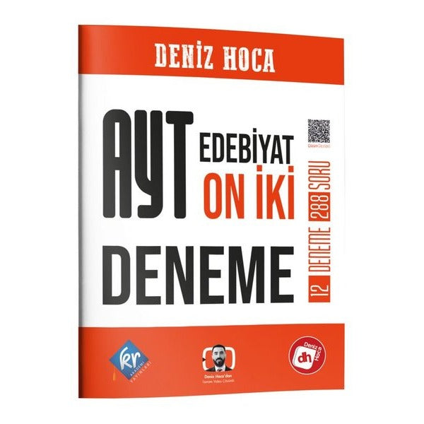 Deniz Hoca AYT Edebiyat 12 Deneme | KR Akademi (İnce Kapak)