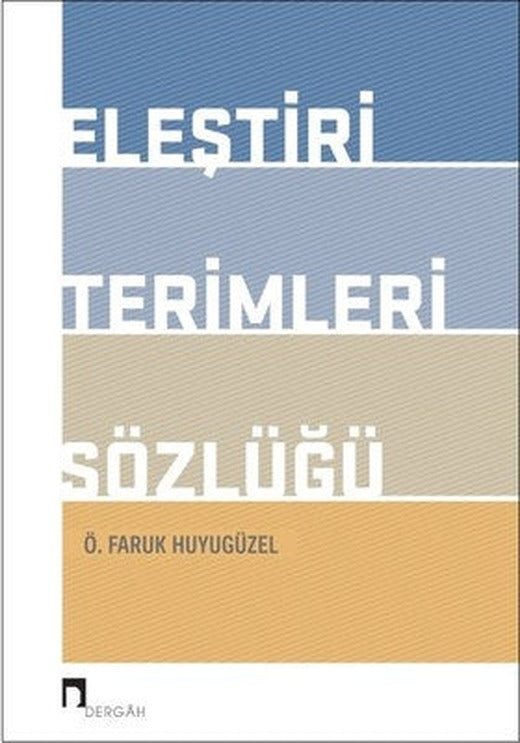 Eleştiri Terimleri Sözlüğü | Dergah Yayınları