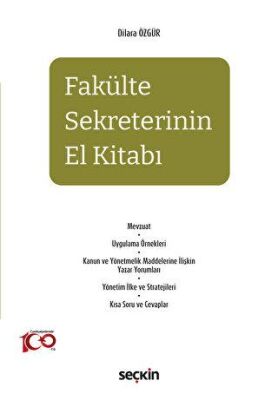Fakülte Sekreterinin El Kitabı - Dilara Özgür kitap kapağı