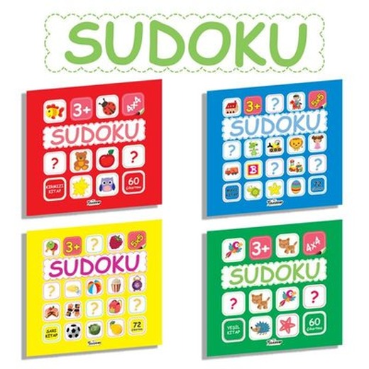 Çocuklar İçin Sudoku Seti - 4 Kitap Takım | Teleskop Popüler Bilim (İnce Kapak)