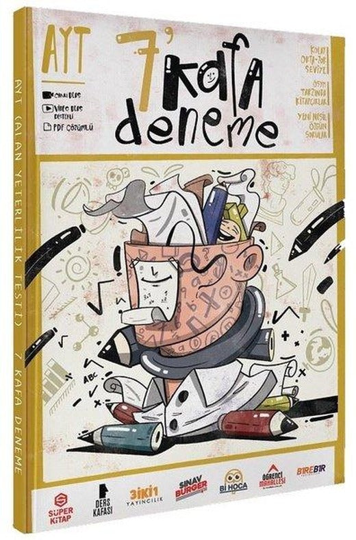 AYT 7 Kafa Deneme | Süper Kitap (İnce Kapak)