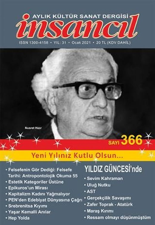 İnsancıl Aylık Kültür Sanat Dergisi Sayı: 366 Ocak 2021 | İnsancıl Dergisi Yayınları (Ciltsiz)