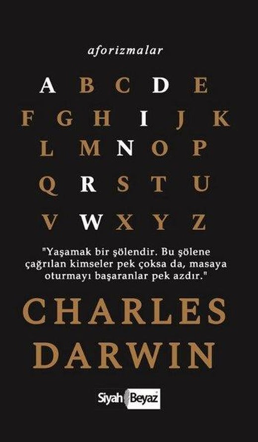 Charles Darwin – Aforizmalar | Siyah Beyaz (İnce Kapak)
