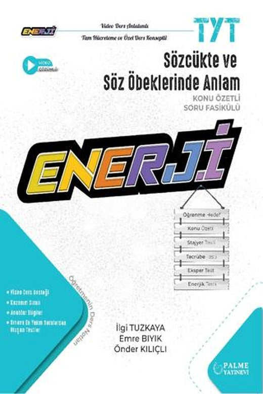TYT Enerji Sözcükte ve Söz Öbeklerinde Anlam Konu Özetli Soru Fasikülü | Palme Yayınları (Ciltsiz)