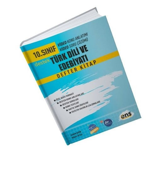 10. Sınıf Türk Dili ve Edebiyatı Destek Defter Kitap | ENS Yayınları (Ciltsiz)
