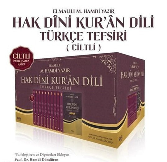 Hak Dini Kur'an Dili Türkçe Tefsiri Seti - 10 Kitap Takım |Çelik Yayınevi (Ciltli)