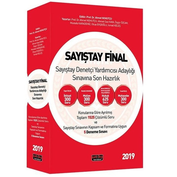 Sayıştay Final - Sayıştay Denetçi Yardımcısı Adaylığı Sınavına Son Hazırlık Soru Bankası 2019