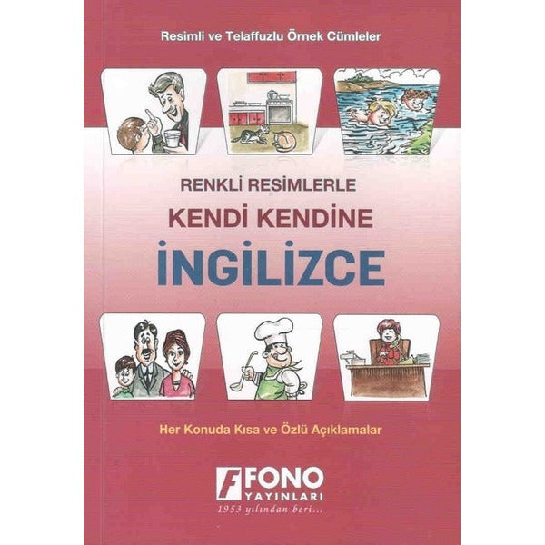 Renkli Resimlerle Kendi Kendine İngilizce | Fono Yayınları (İnce Kapak)
