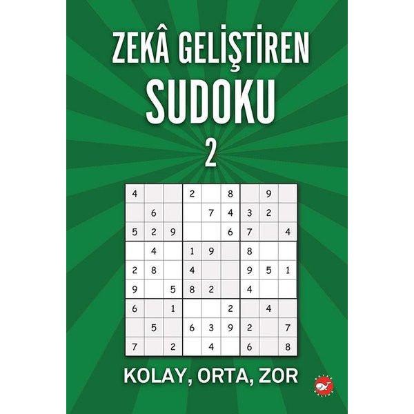 Zeka Geliştiren Sudoku-2 | Beyaz Balina Yayınları (İnce Kapak)
