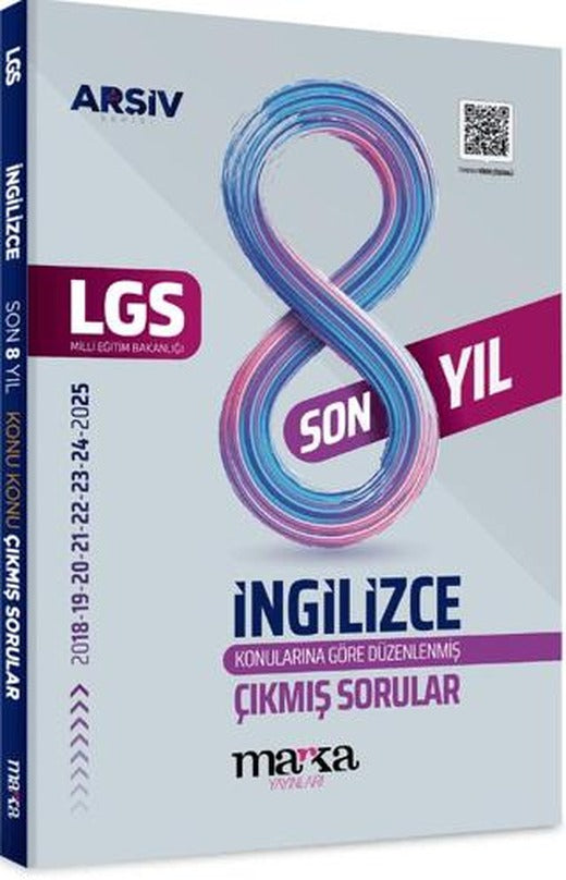 LGS İngilizce Konu Konu Çıkmış Sorular Son 8 Yıl | Marka Yayınları (Ciltsiz)