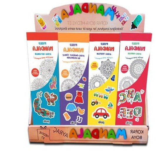 Çocuk Mandala Ayraç Seti | Puslu Yayıncılık (İnce Kapak)
