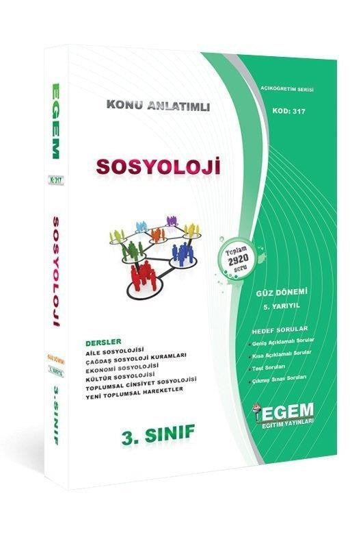 3. Sınıf Sosyoloji Konu Anlatımlı Soru Bankası - Güz Dönemi (5. Yarıyıl)