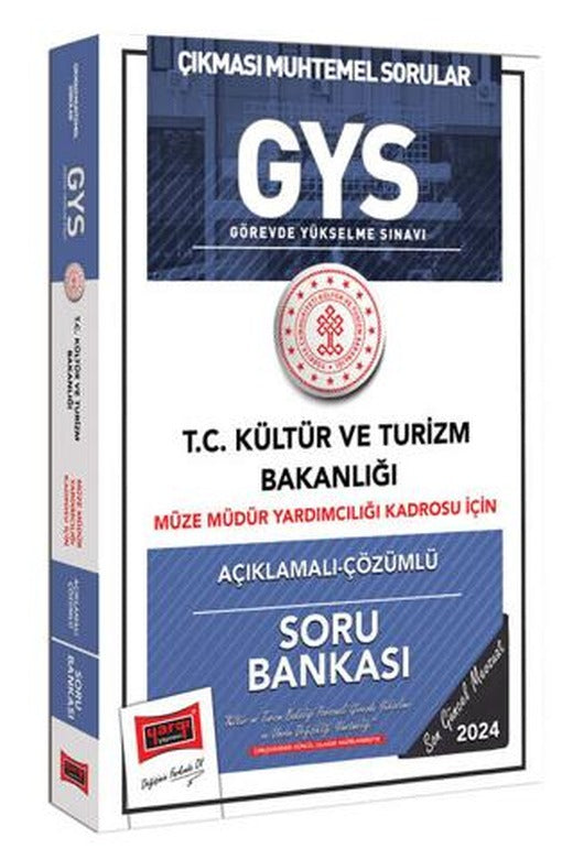 2024 GYS Kültür ve Turizm Bakanlığı Müze Müdür Yardımcılığı Kadrosu İçin Açıklamalı Çözümlü Soru Bankası | Yargı Yayınevi (Ciltsiz)
