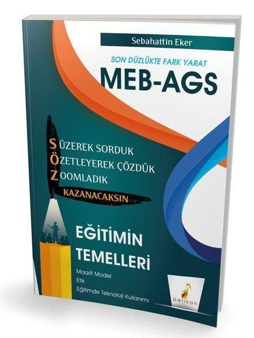 MEB - AGS Hazırlık Eğitimin Temelleri Söz Kazanacaksın Soru Bankası | Pelikan Yayınları (İnce Kapak)