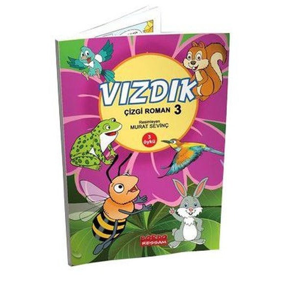 Vızdık Çizgi Roman Renkli Öykü Serisi Cilt - 3 | Bordo Ressam