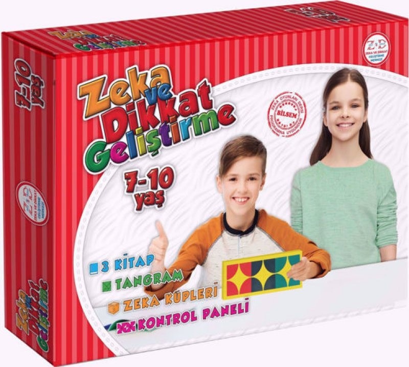 7-10 Yaş Zeka ve Dikkat Geliştirme Seti (Zeka Testleri, Okul ve Sınav Başarısı, Düşünme Becerileri, Problem Çözme)