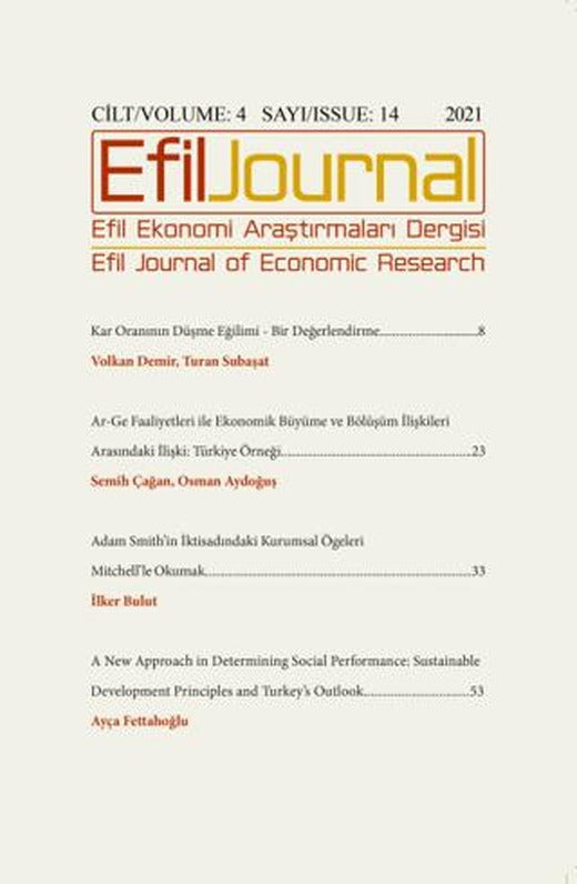 Efil Ekonomi Araştırmaları Dergisi Cilt: 4 Sayı: 14 - 2021 | Efil Journal Dergisi (Ciltsiz)