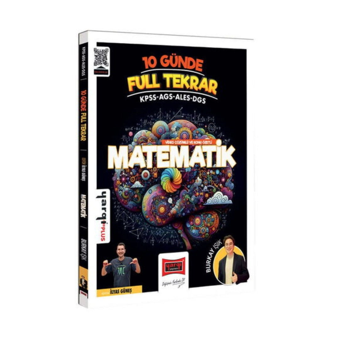 KPSS ALES DGS AGS 10 Günde Full Tekrar Matematik Video Çözümlü ve Konu Özetli | Yargı Yayınevi (Ciltsiz)