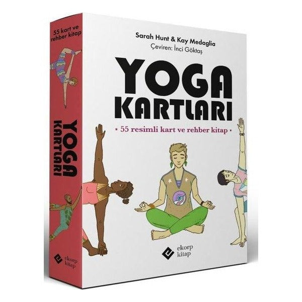 Yoga Kartları - 55 Resimli Kart ve Rehber Kitap | Ekorp Kitap (İnce Kapak)