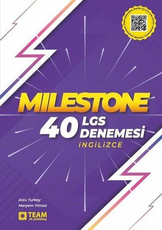 8. Sınıf LGS İngilizce Milestone 40 Deneme | Team Elt Publishing (İnce Kapak)